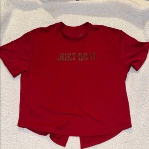 Women’s Nike Red 'Just Do It' T-Shirt